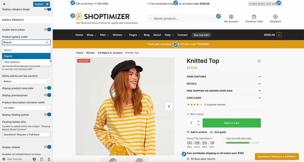 Shoptimizer Product Gallery Width