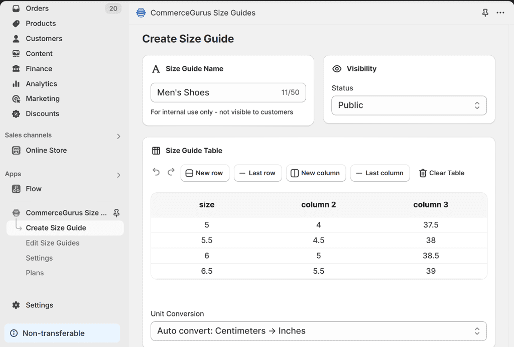 Type Size Guide Example Outstanding Size Guide Examples in eCommerce