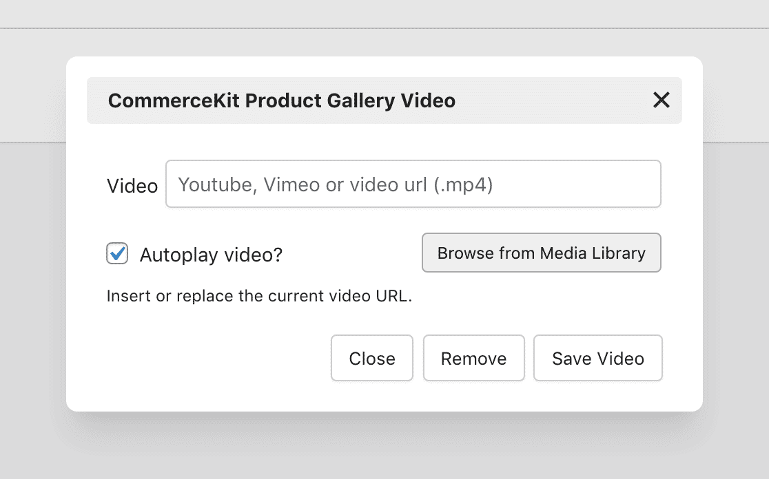 Adding a video to your product gallery