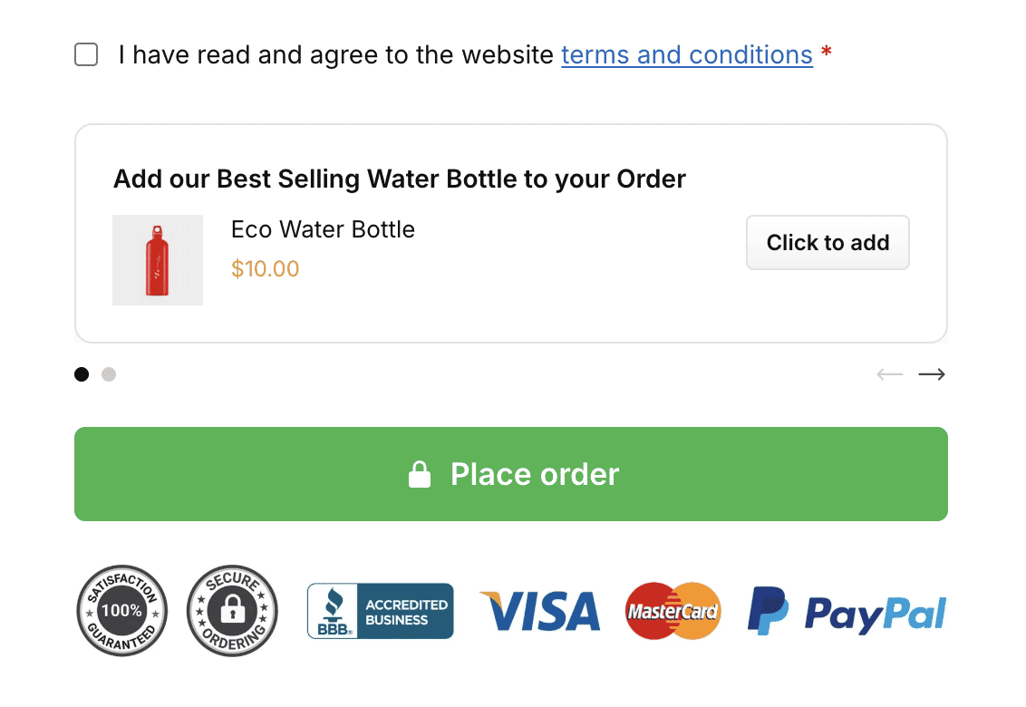 CommerceKit Order Bump on Checkout