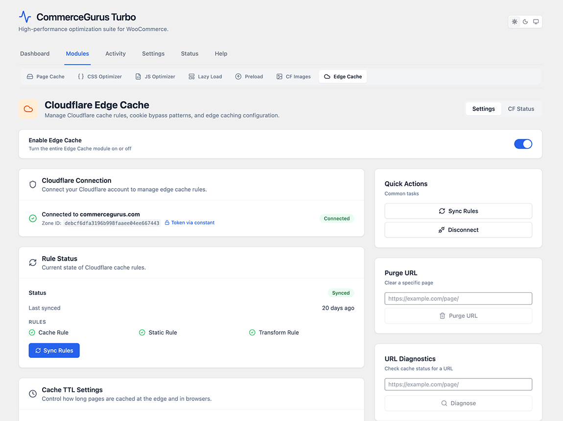 Connect Cloudflare