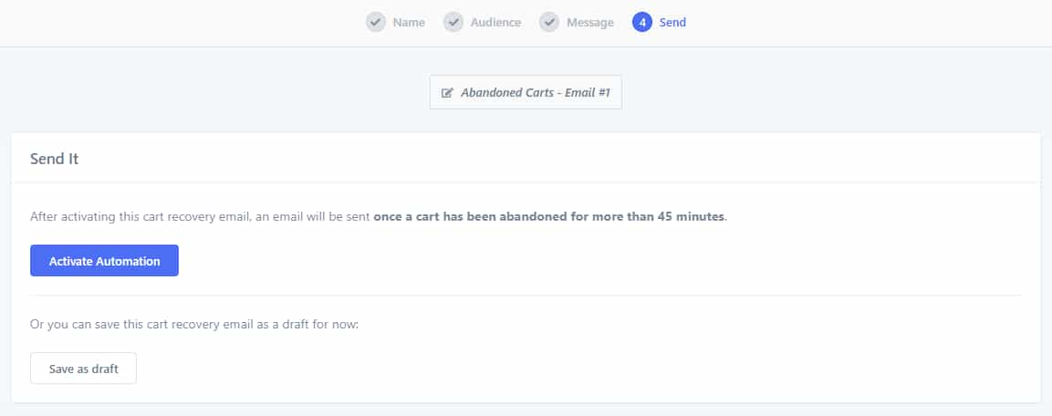 Activate automation