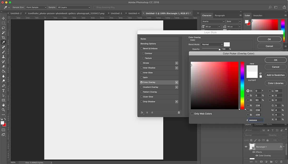 Adding a light grey layer as a background