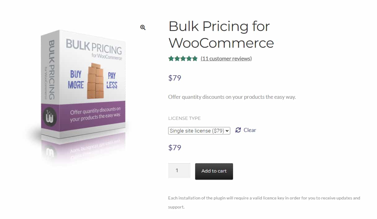 WooCommerce Bulk Pricing