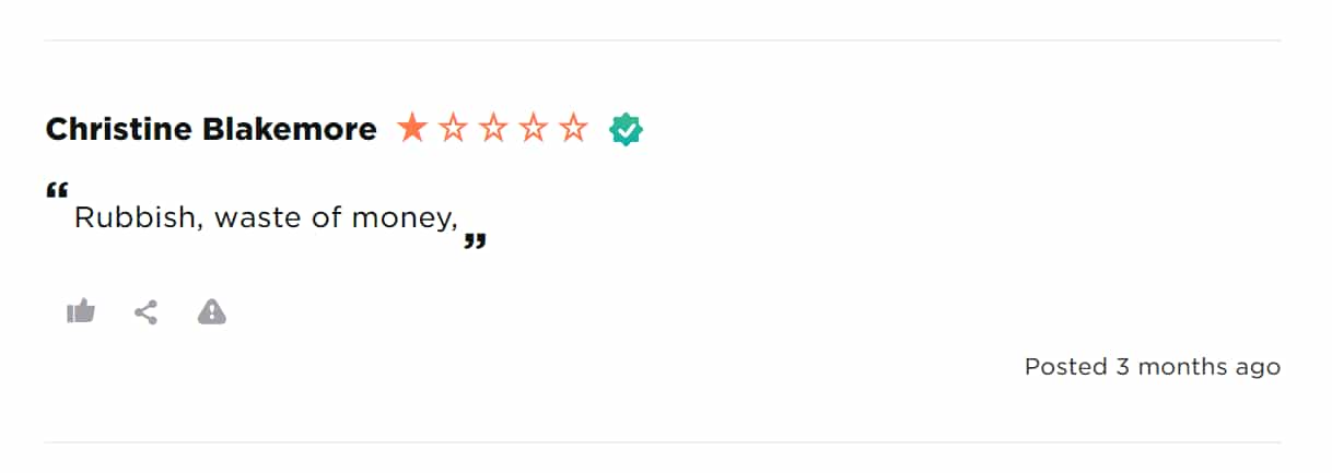 Bad negative review