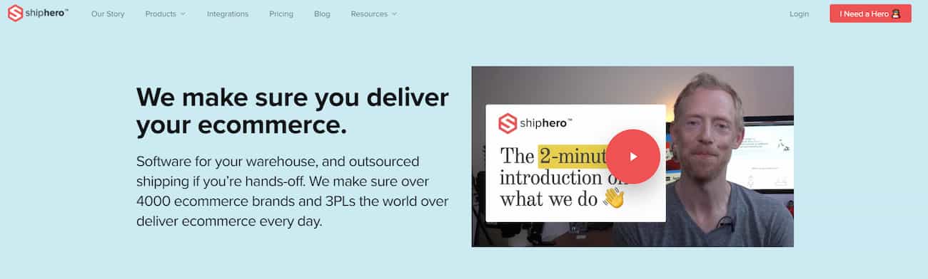 ShipHero warehouse management system