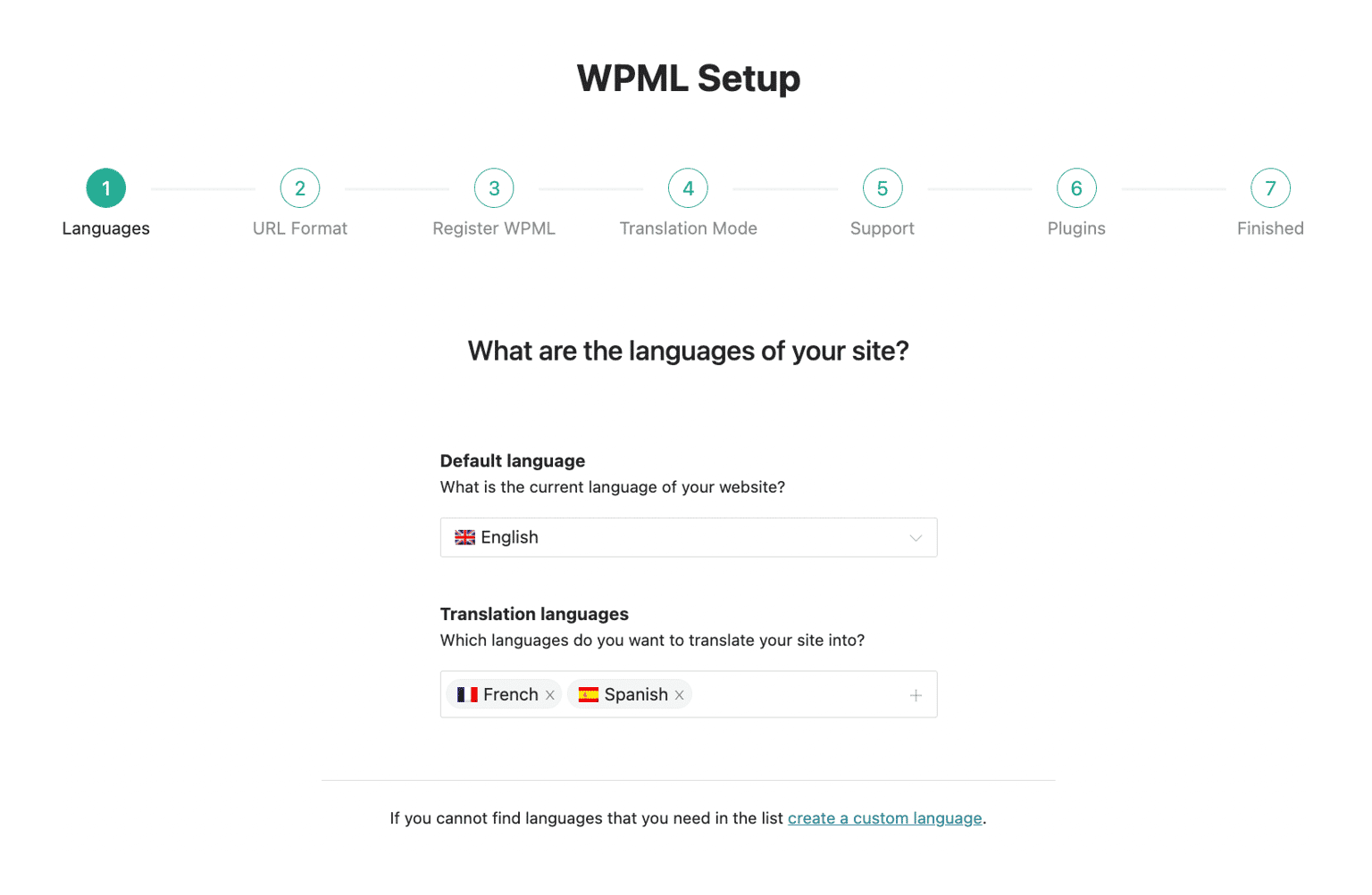 WPML Setup
