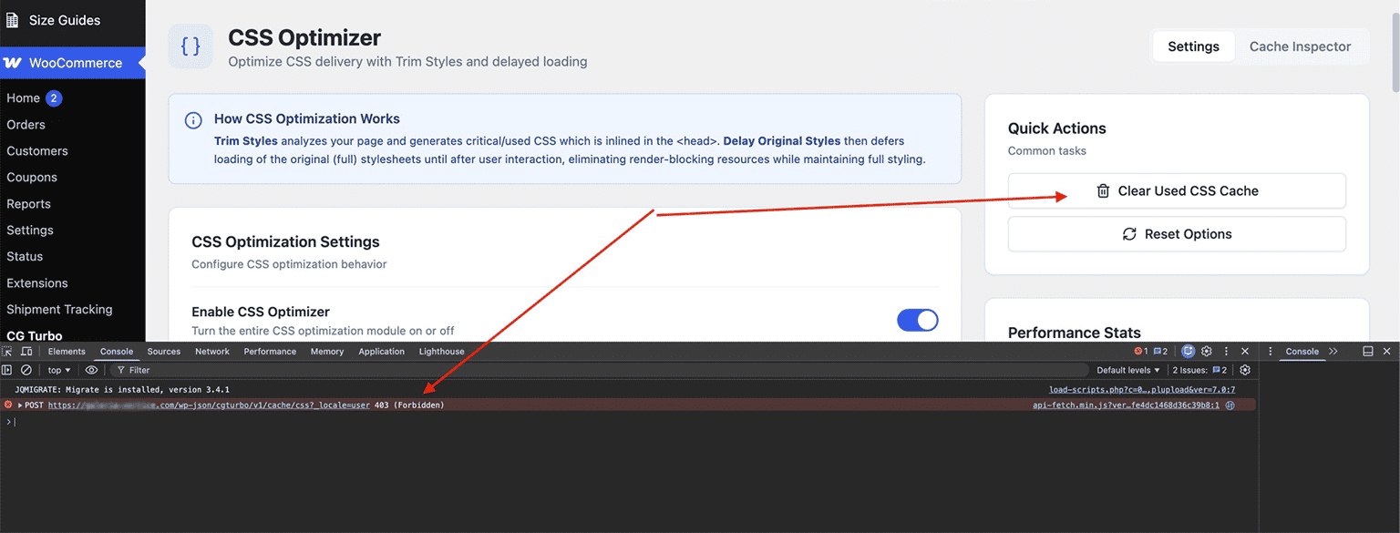 Test if the Used CSS can be regenerated
