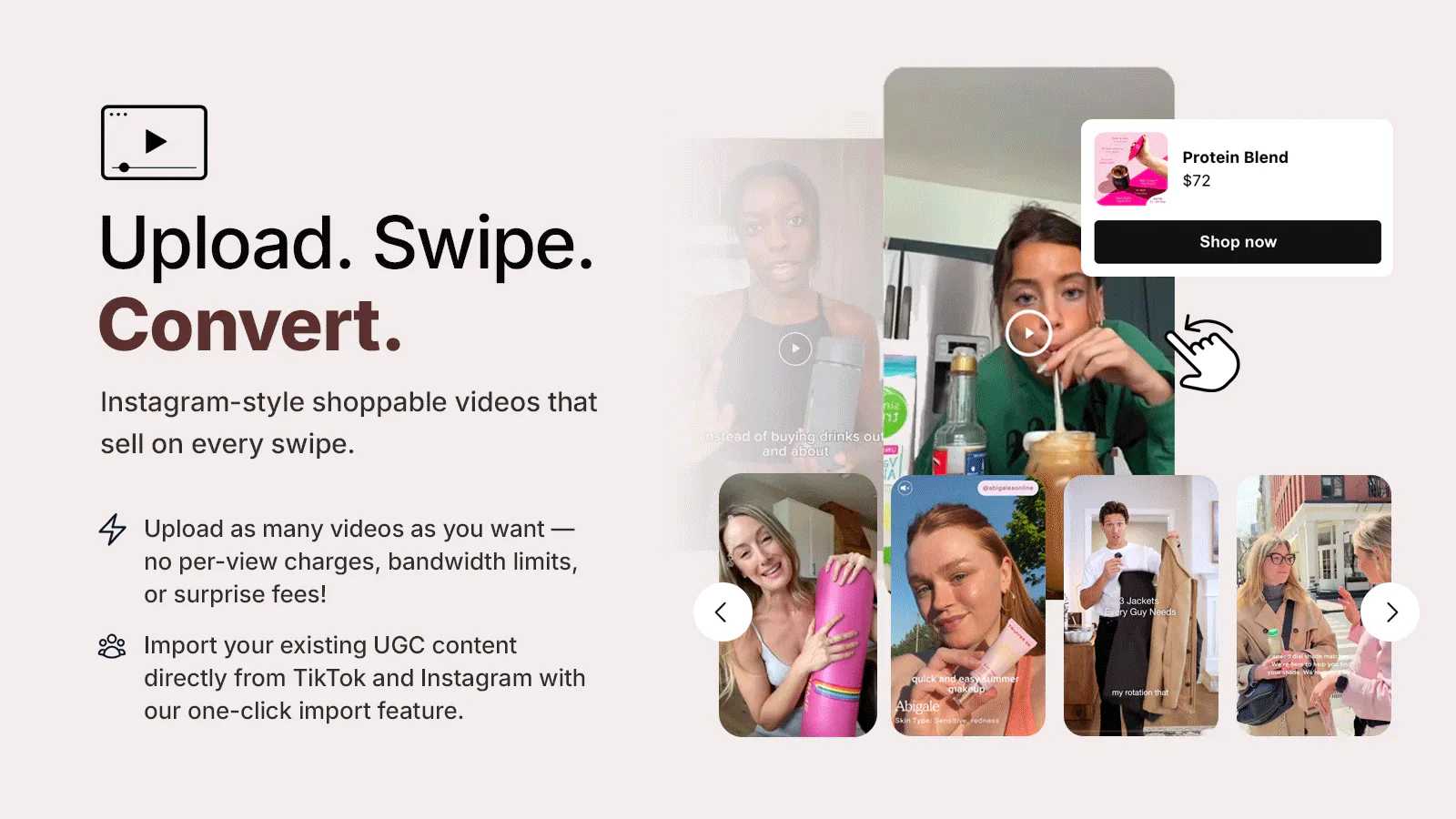 CommerceGurus Shoppable Video App for Shopify