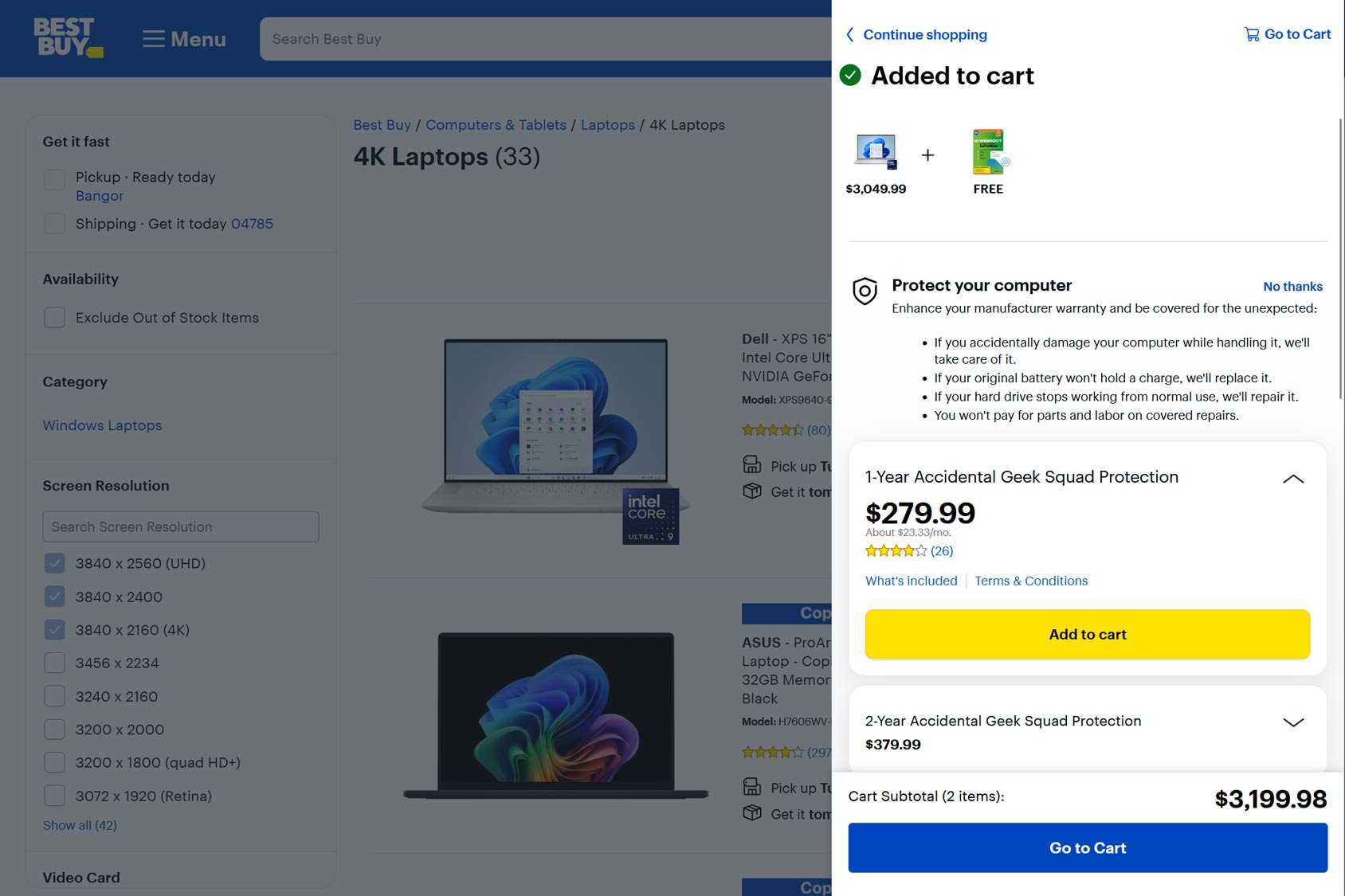Best Buy Cart Drawer Example