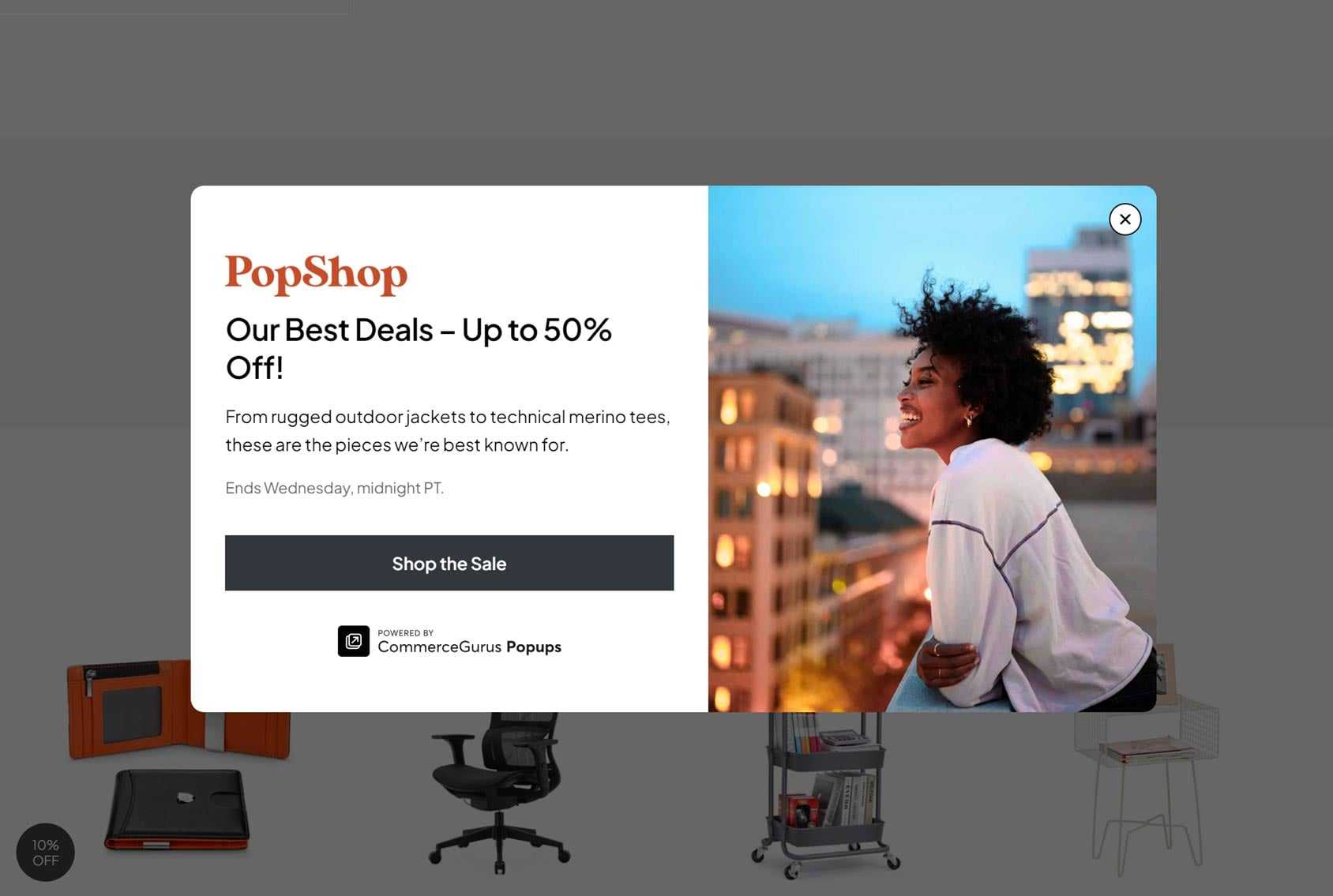 Notification Popups Lightbox Example