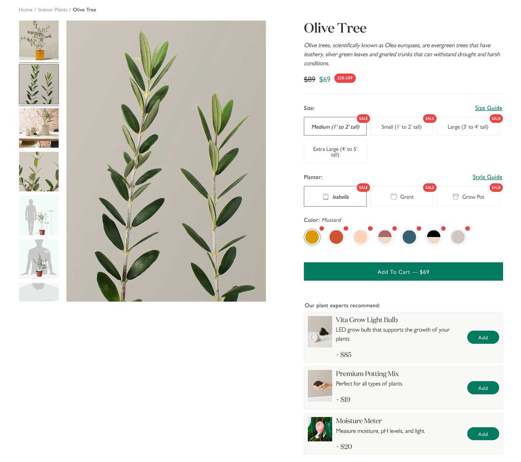 eCommerce Upsell Examples - The Sill 