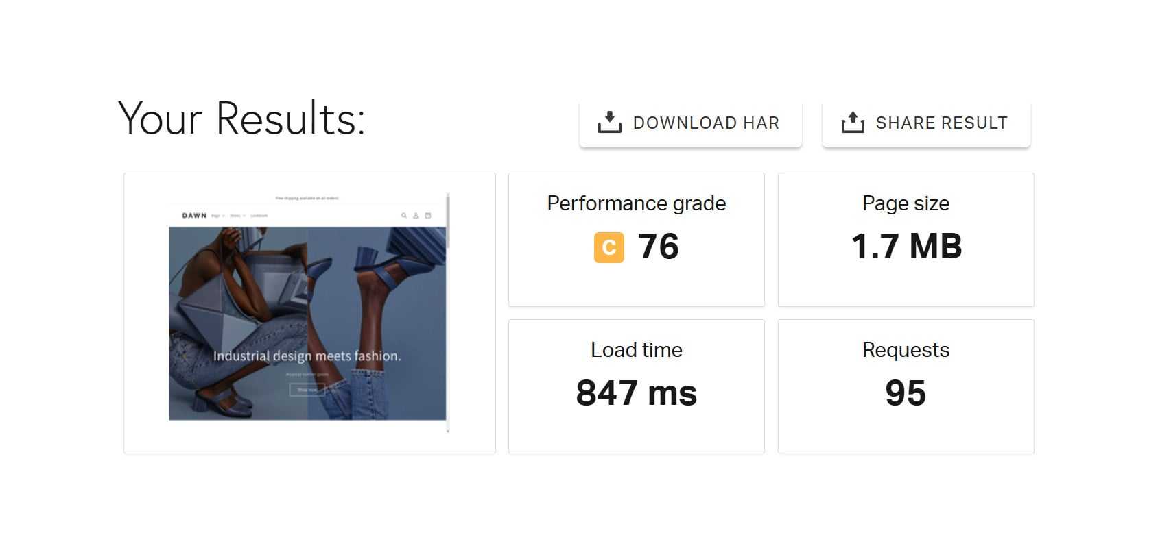 Pingdom Site Speed Test Tool