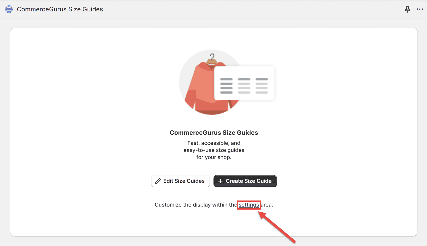 Settings Link