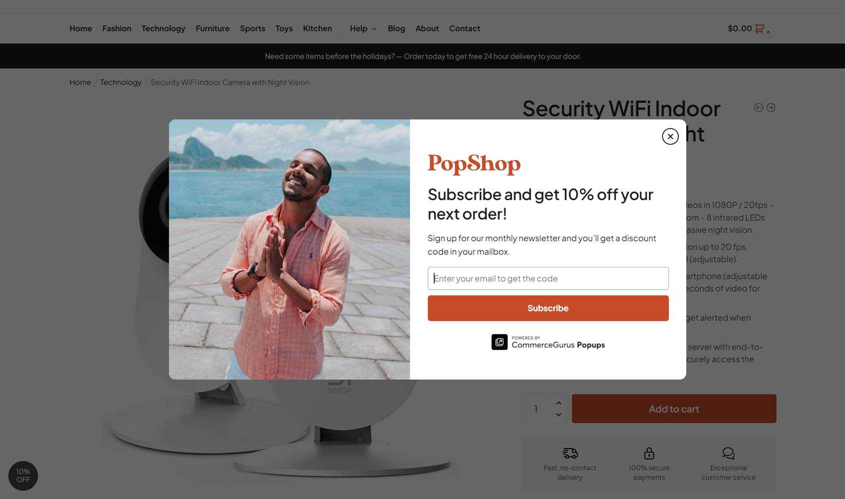Lightbox Popup Example