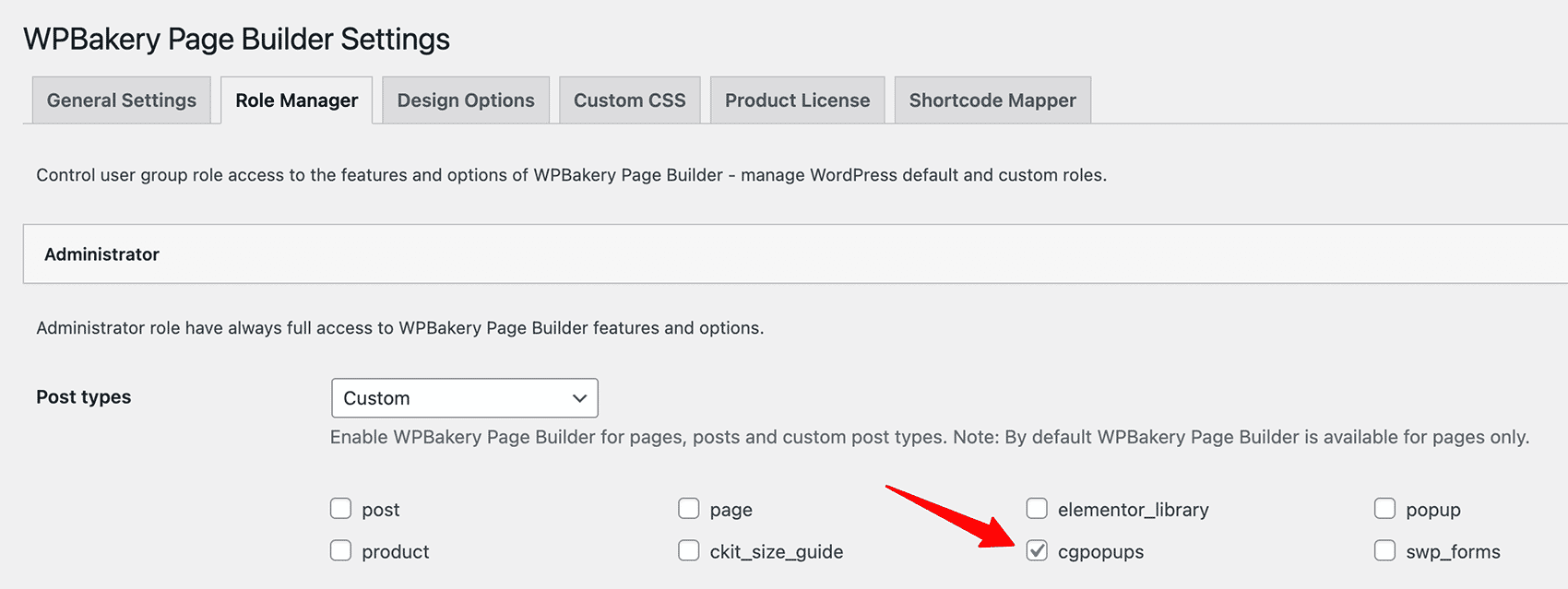 WPBakery and CommerceGurus Popups