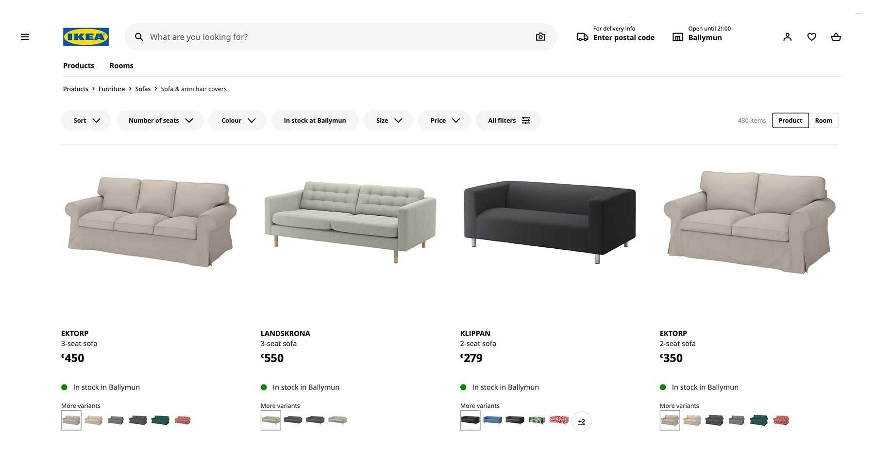 Ikea's Product Listings