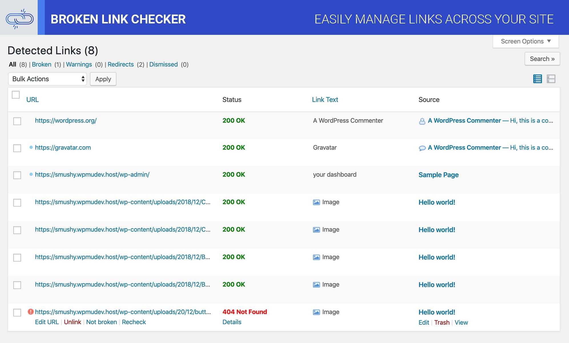 Broken Link Checker