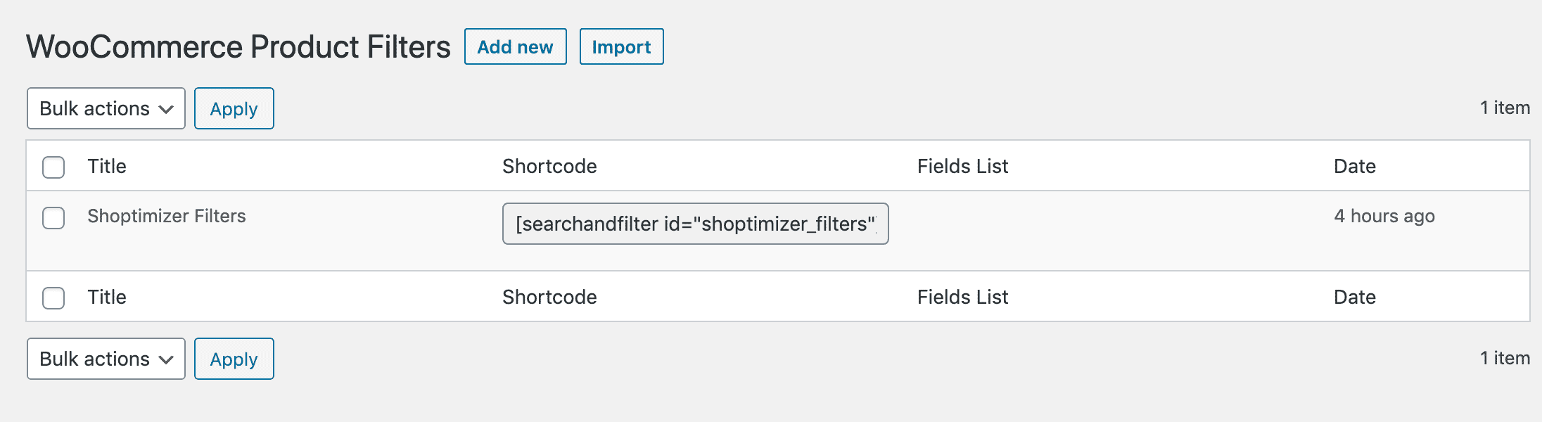 Naming your filters