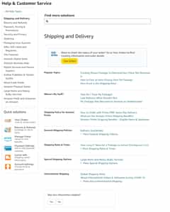 Amazon shipping policy