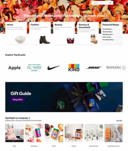 Jet Homepage layout offers a mix of categories and products