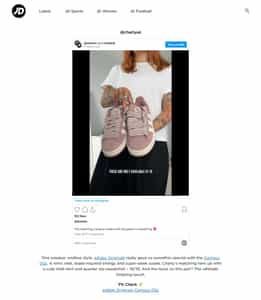 JDSports Footwear eCommerce Store Features Example