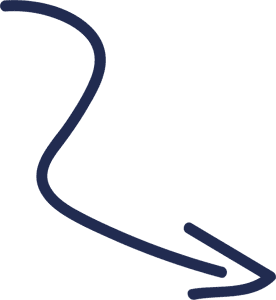 Hand drawn arrow