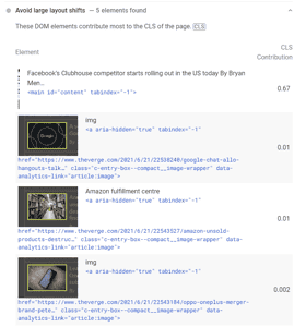 Avoid large layout shifts