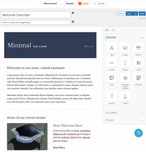 Welcome email preview