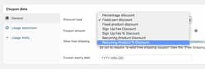 You can create a discount coupon based on a subscription
