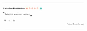 Bad negative review