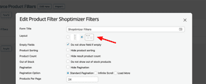 Horizontal filters