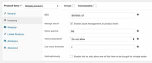 Manage Stock