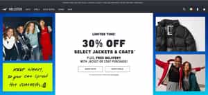 Hollister website screenshot