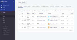 Order list