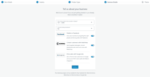 WooCommerce setup wizard