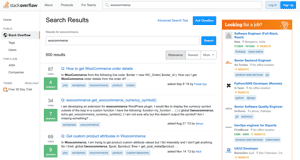 Stack Overflow search results