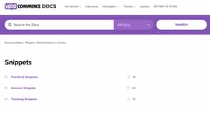 WooCommerce Snippets