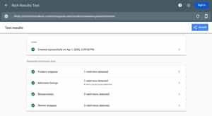 Google Rich Snippets preview tool