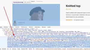 Checking the image width by using Inspect Element