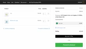 Fluid Checkout PRO cart page