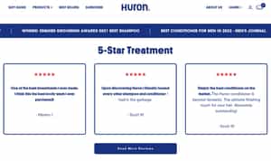 Huron eCommerce Social Proof Example