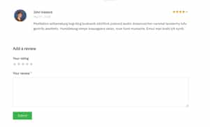Add a review in WooCommerce