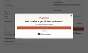 Checkout Popup with Dwell Trigger