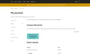 My account section
