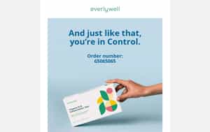 Everlywell Post Purchase Email