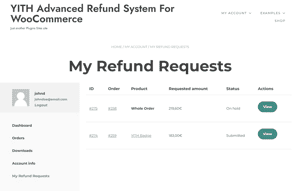YITH Advanced Refund System For WooCommerce
