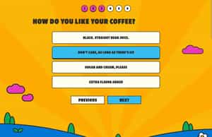 Top of the Mornin' eCommerce Coffee Selector Quiz