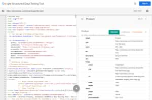 Google Structured Data Testing tool