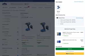 Lowes eCommerce Cart Drawer